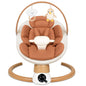 PRVAETU Electric Baby Swing for Infants, Portable Swing with Bluetooth,5 Speeds,3 Timers,10 Lullabies,5-Point Harness,Remote Control