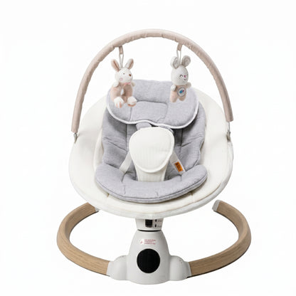 SY-Electric Baby Swing for Infants with Remote Control, Bluetooth, 5 Swing Speeds, Timer, 10 Lullabies, Interactive Toys, Side to Side Swing