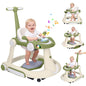 PRVAETU 5 in 1 Baby Walker for Boys Girls,Foldable,Music,Light,Jumper,Rocking,Push,Height Adjustable Training Activity for Babies Infant 6-18 Months