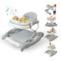 PRVAETU 5 in 1 Baby Walker (Walk,Jumper,Rocking,Push,Eating Mode) for Boys Girls,Foldable,Music & Light,Height Adjustable,Wheels for Infant Babies