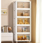 Storage Bins Storage Containers with Wheels and Magnetic Doors, Plastic Clothes Closet Organizers and Storage Box for Home and Office