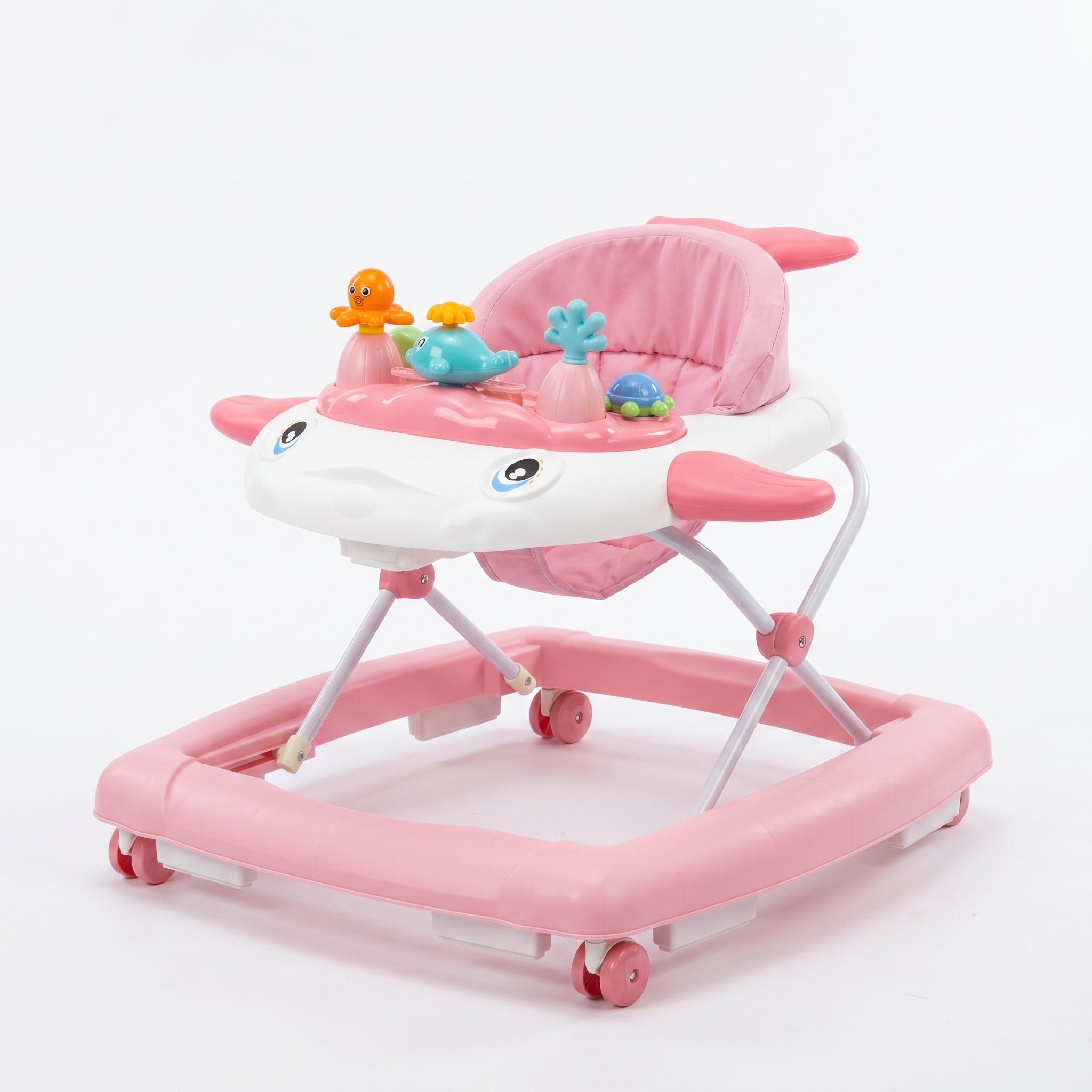 SIYI-Baby Walker,5-in-1 Activity Walker,Activity Center,Jumper,Push walker Rocker,W/Wheels,Music and Lights Toys,Foldable,for 6-18 Months Boys Girls