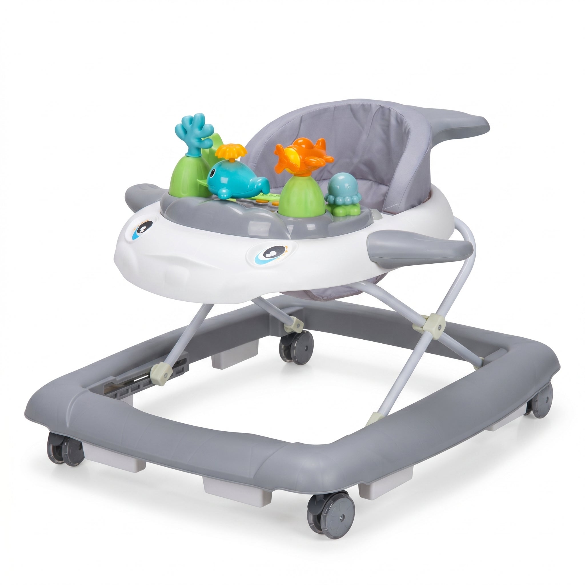 SIYI-Baby Walker,5-in-1 Activity Walker,Activity Center,Jumper,Push walker Rocker,W/Wheels,Music and Lights Toys,Foldable,for 6-18 Months Boys Girls