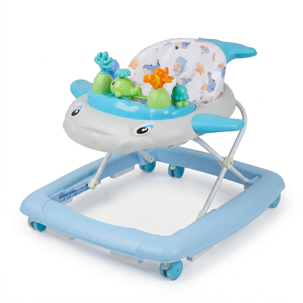 SIYI-Baby Walker,5-in-1 Activity Walker,Activity Center,Jumper,Push walker Rocker,W/Wheels,Music and Lights Toys,Foldable,for 6-18 Months Boys Girls