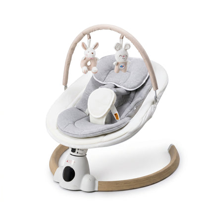 SY-Electric Baby Swing for Infants with Remote Control, Bluetooth, 5 Swing Speeds, Timer, 10 Lullabies, Interactive Toys, Side to Side Swing