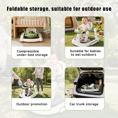 SIYI-Baby walker Baby Walker 5-in-1 for 6-18 Months Toddler, Interactive Sit-to-Stand Learning Walker with Music Lights, Bounce Panel, Lockable Wheels,